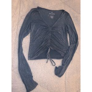 Long sleeve, American Eagle crop top